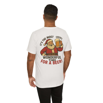 Scrappy Malone's Bar Christmas Tee — "It's the Most Wonderful Time for a Beer"