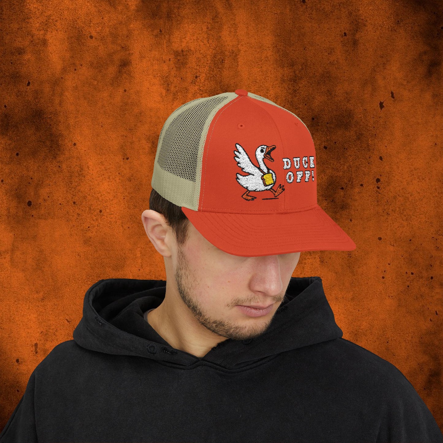 Duck Snapback Trucker Hat - Funny Wildlife Cap for Outdoor Enthusiasts