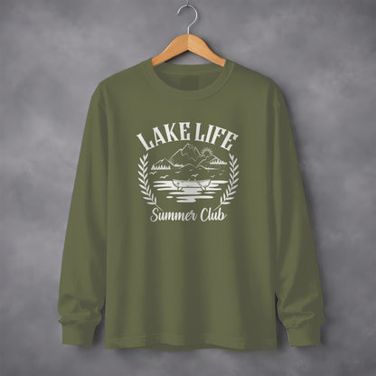 Lake Life Summer Club Graphic Long Sleeve Shirt
