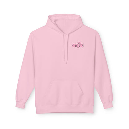 Smiley Flower Hoodie - Womens Fleece Hoodie