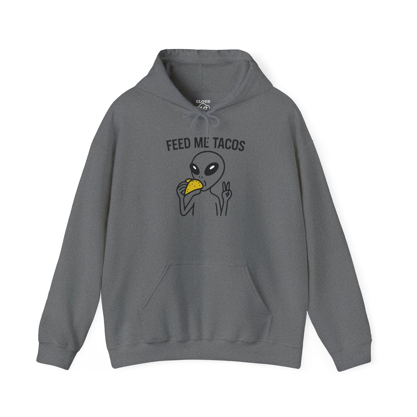 Alien Taco Lover Hoodie - Funny UFO Foodie Sweatshirt for Men & Women