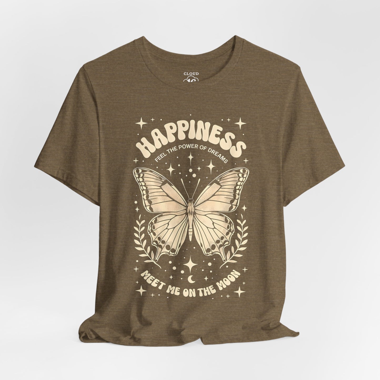 Happiness Butterfly Tee - Womens Inspirational T-Shirt | Positive Vibes Apparel