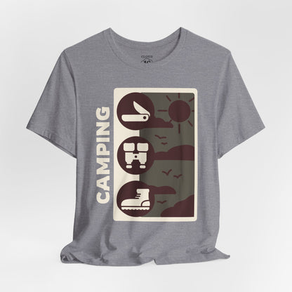 Adventure Awaits Camping T-Shirt - Unisex Outdoor Nature Lover Tee