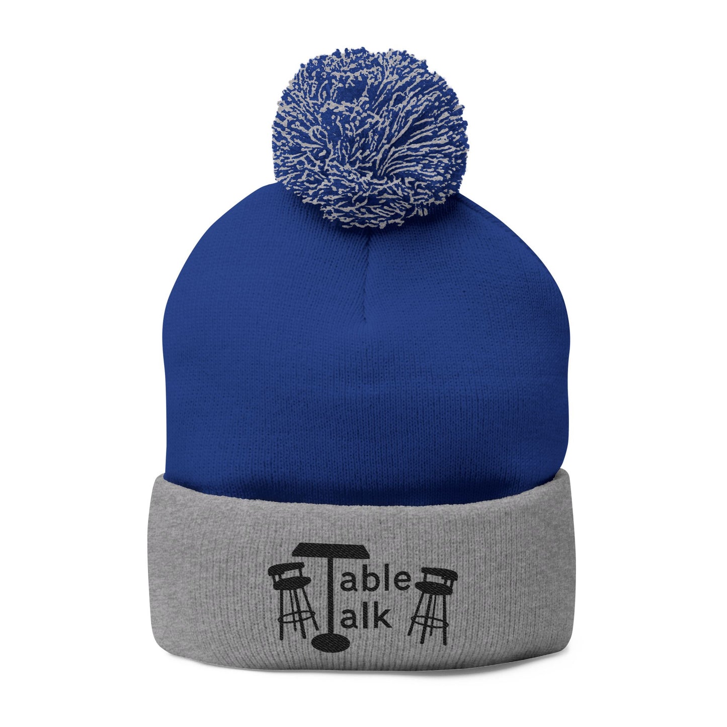 Table Talk Logo Embroidered Pom-Pom Knit Cap