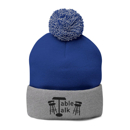 Table Talk Logo Embroidered Pom-Pom Knit Cap