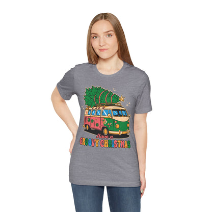 Have a Groovy Christmas - Vintage Van with Tree Shirt