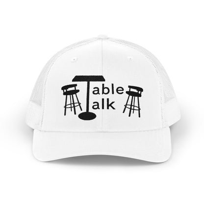 Table Talk Logo Embroidered Snapback Trucker Cap