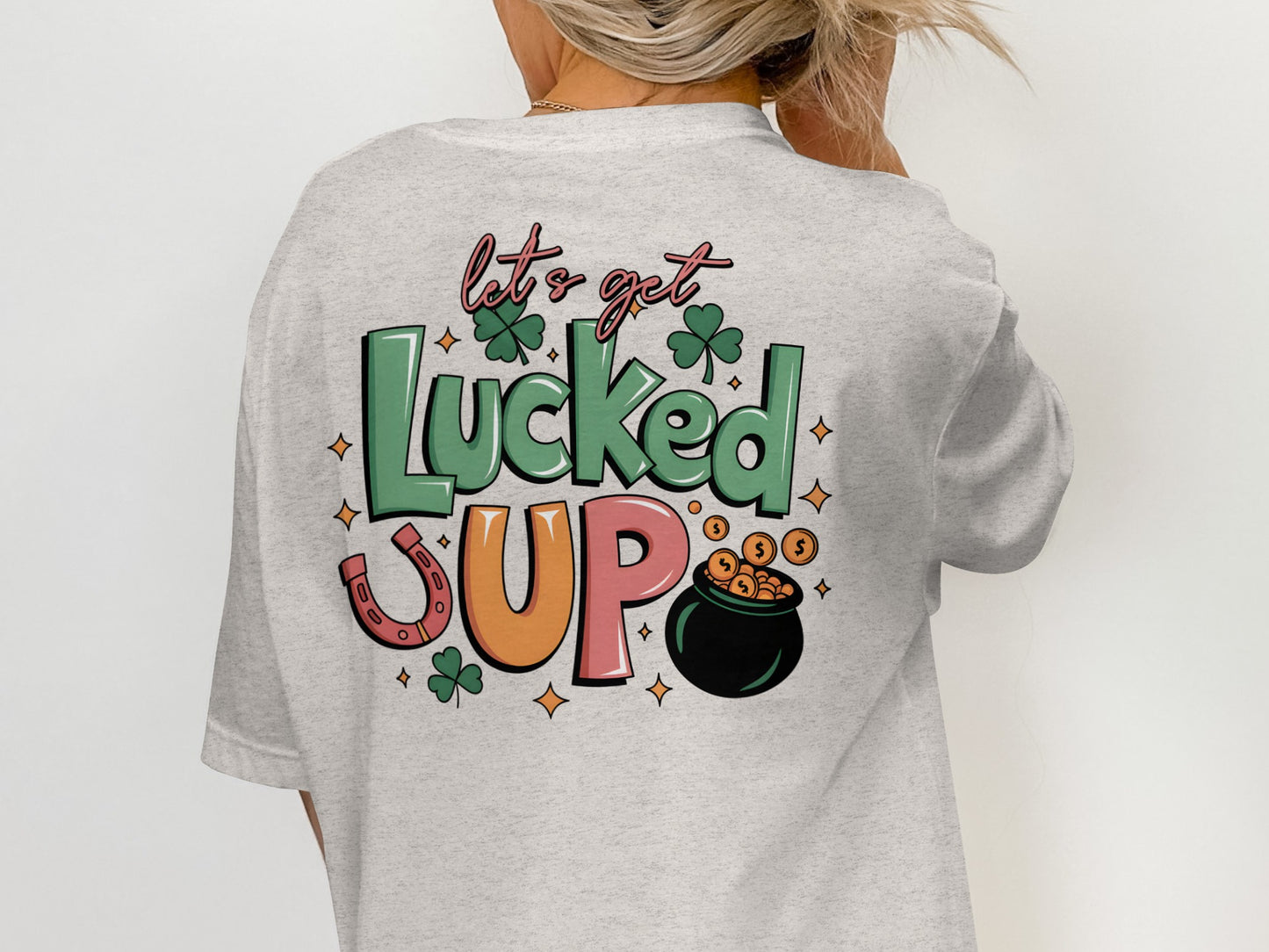 Scrappy Malone's Bar Art, Irish Bar Sign, Shamrock Clover Design, Irish Pub Decor T-Shirt - Scrappy Malone's Bar 100-Proof Humor - Cloud 16 Clothing Co.