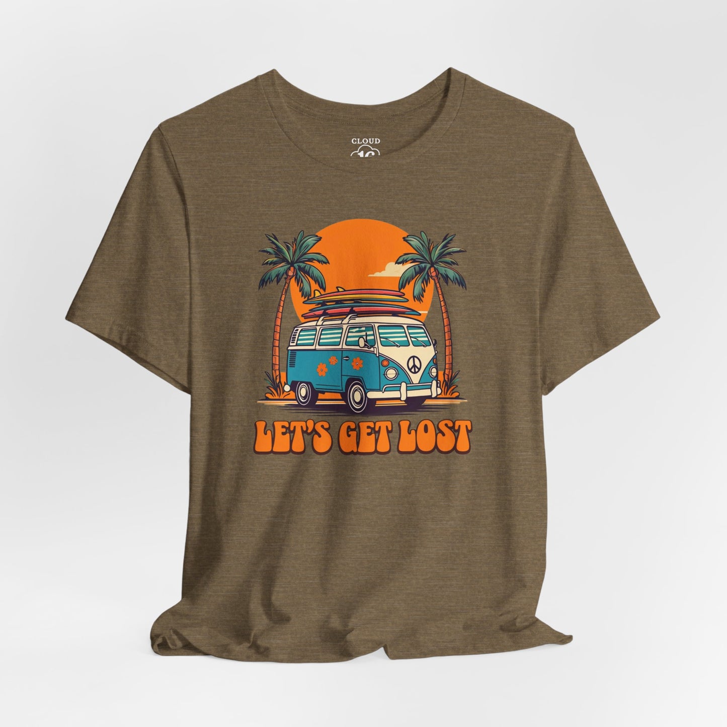 Let's Get Lost Retro Adventure Tee - Unisex Travel Shirt for Nature Lovers