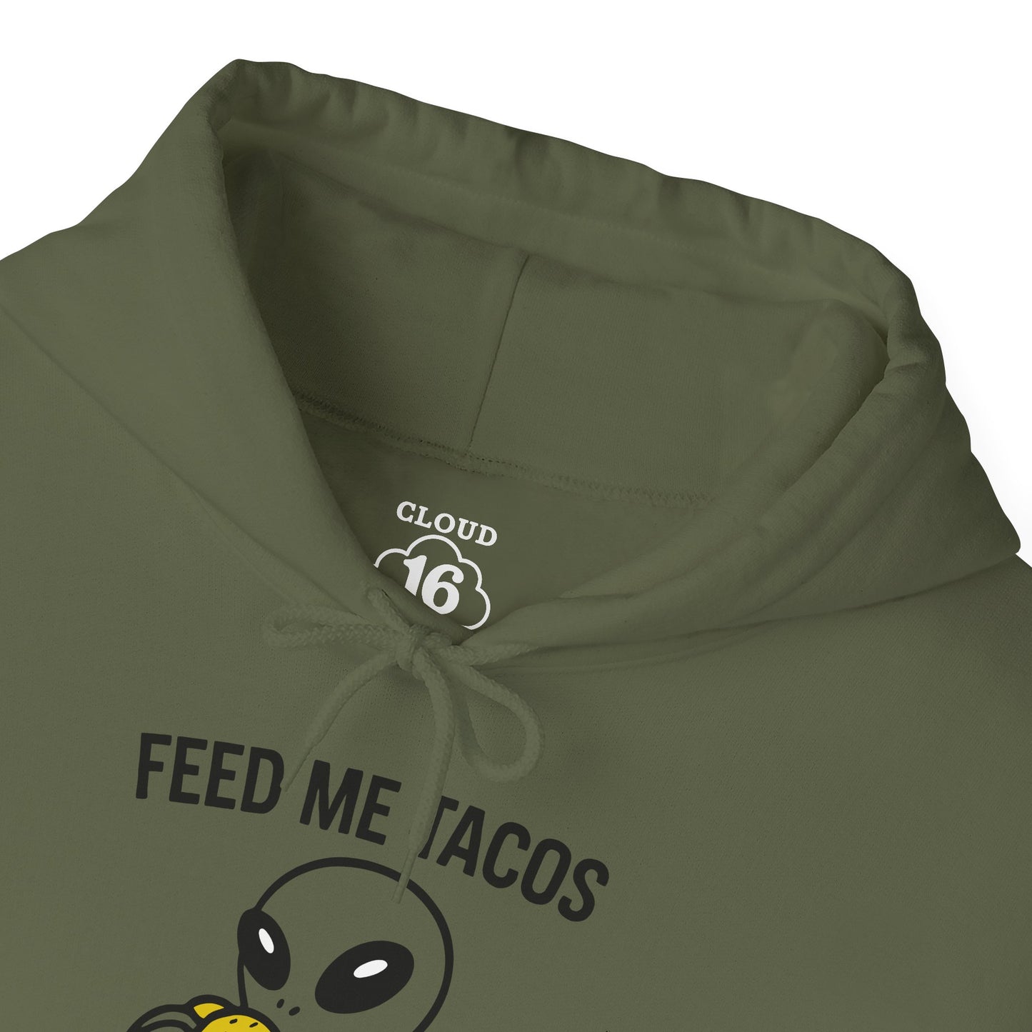 Alien Taco Lover Hoodie - Funny UFO Foodie Sweatshirt for Men & Women