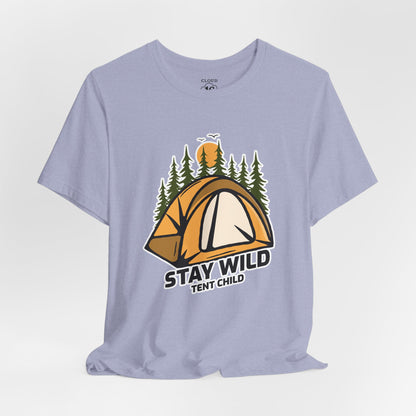 Stay Wild Adventure Camping T-Shirt - Outdoor Nature Lover Gift