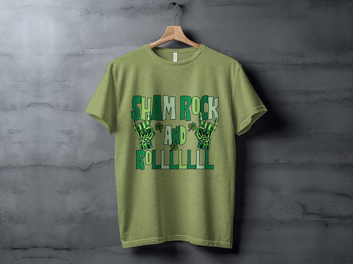 Sham Rock And Rollllll Graphic T-Shirt