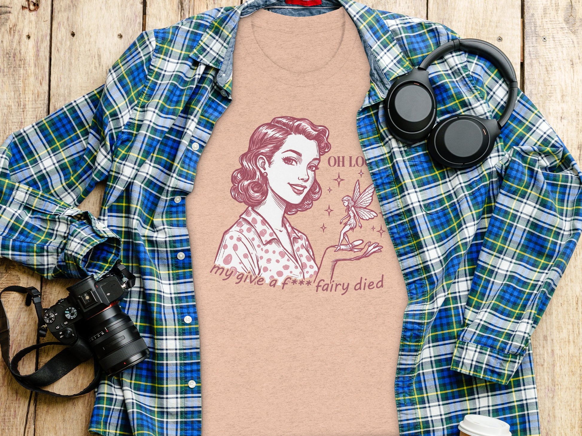 Oh Look My Give A Fairy Died Graphic Tee Product