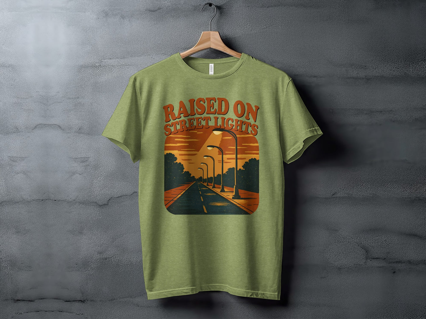 Raised On Street Lights Graphic T-Shirt