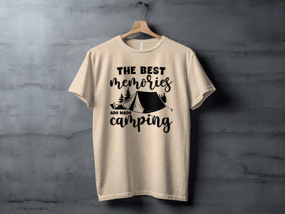 The Best Memories Are Made Camping Outdoors T-Shirt T-Shirt - Outdoor & Adventure Collection - Mile Marker 16 Gear by Cloud 16 Clothing Co.