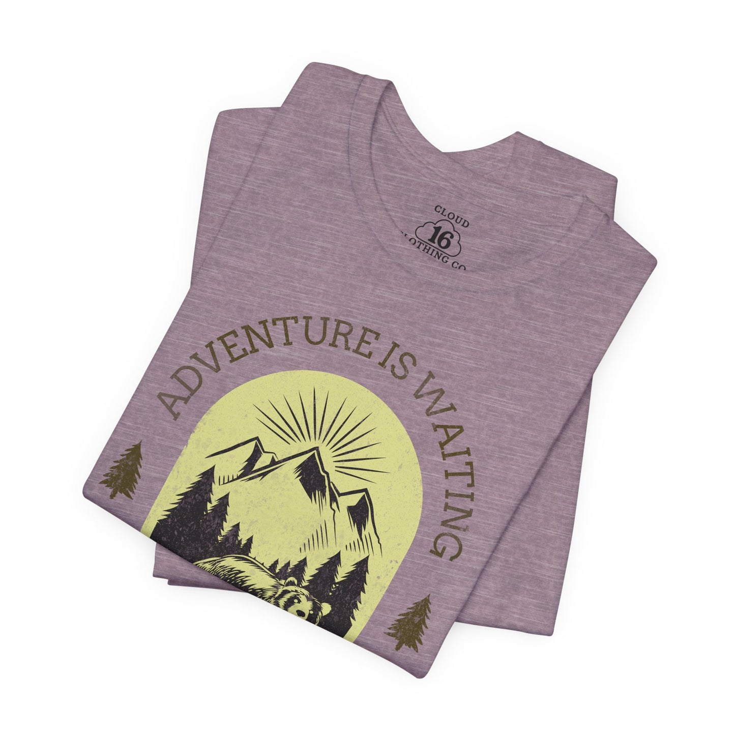 Adventure is Waiting Unisex Tee - Nature Lover Wilderness Hiking Shirt