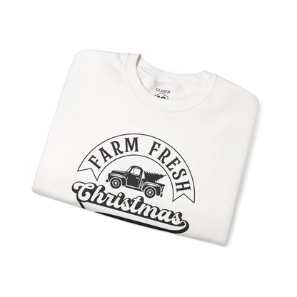 Farm Fresh Christmas Trees Sweatshirt - Festive Holiday Crewneck