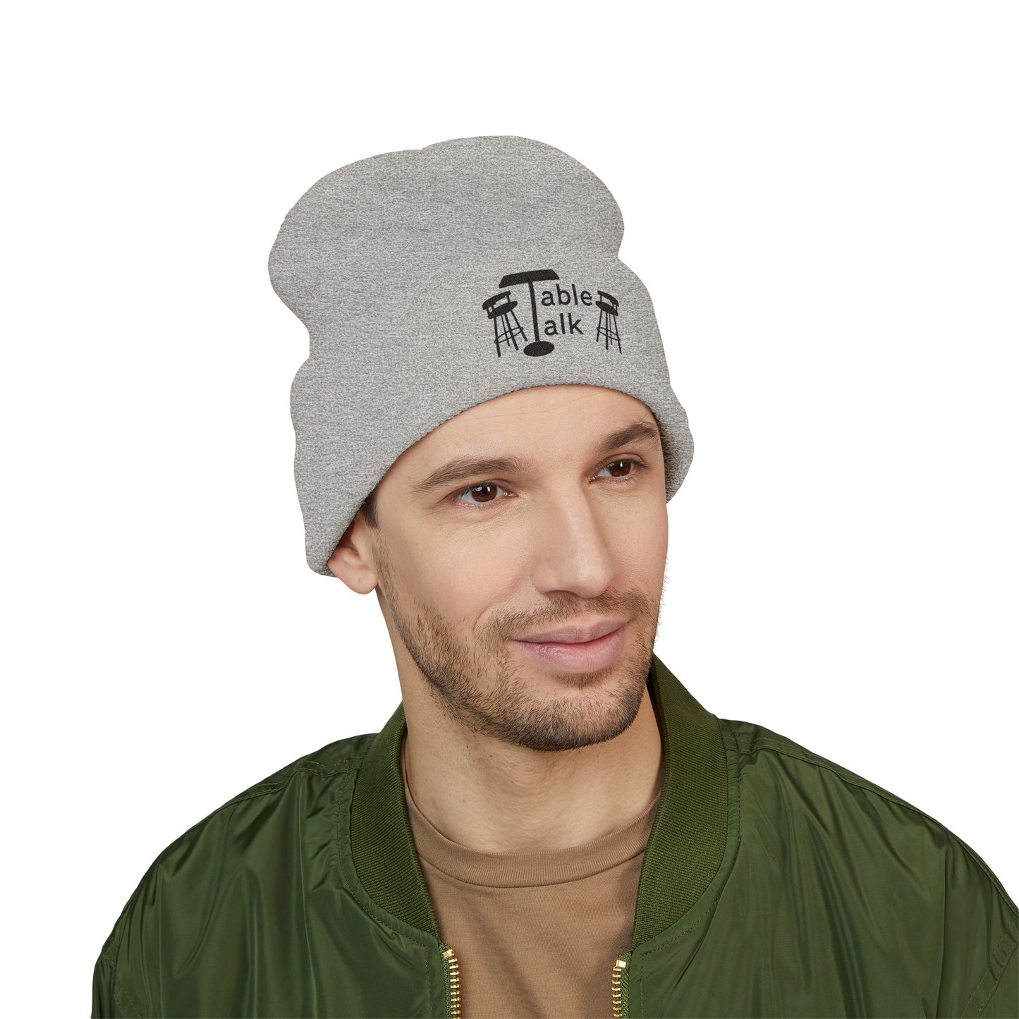 Table Talk Logo Embroidered Cuffed Beanie