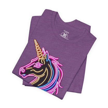 Unicorn Neon Graphic T-Shirt - Magical Tee for Festival & Everyday Wear