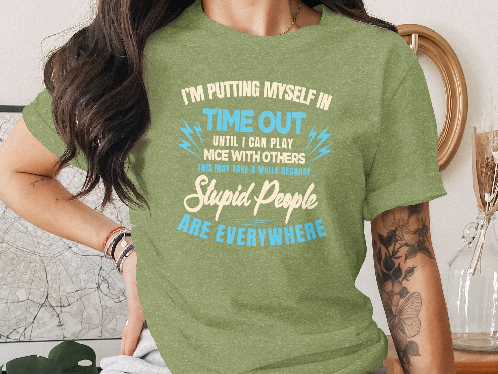 I'm Putting Myself In Time Out Stupid People T-shirt