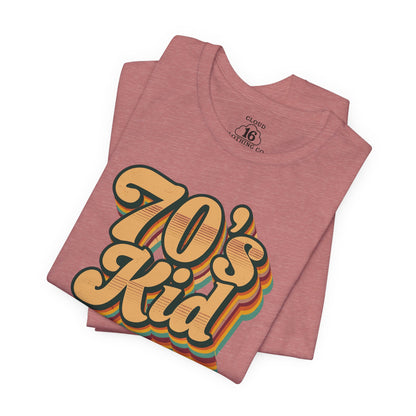 Retro 70s Kid T-Shirt - Vintage Unisex Tee for Nostalgia Lovers