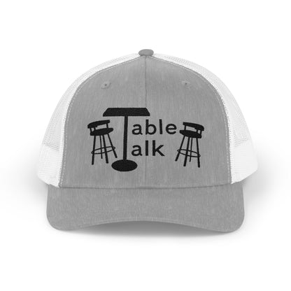 Table Talk Logo Embroidered Snapback Trucker Cap
