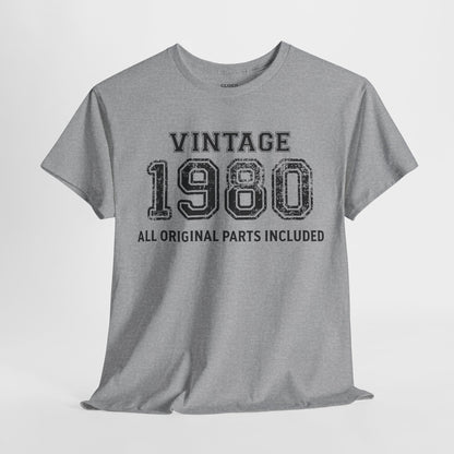 Vintage 1980 Retro T-Shirt - Premium Unisex Cotton Tee