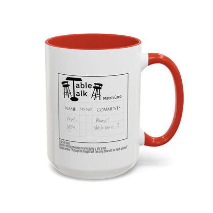 Table Talk Mug — Coffee Cup with Logo &  Match Card