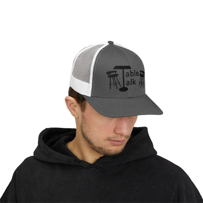 Table Talk Logo Embroidered Snapback Trucker Cap