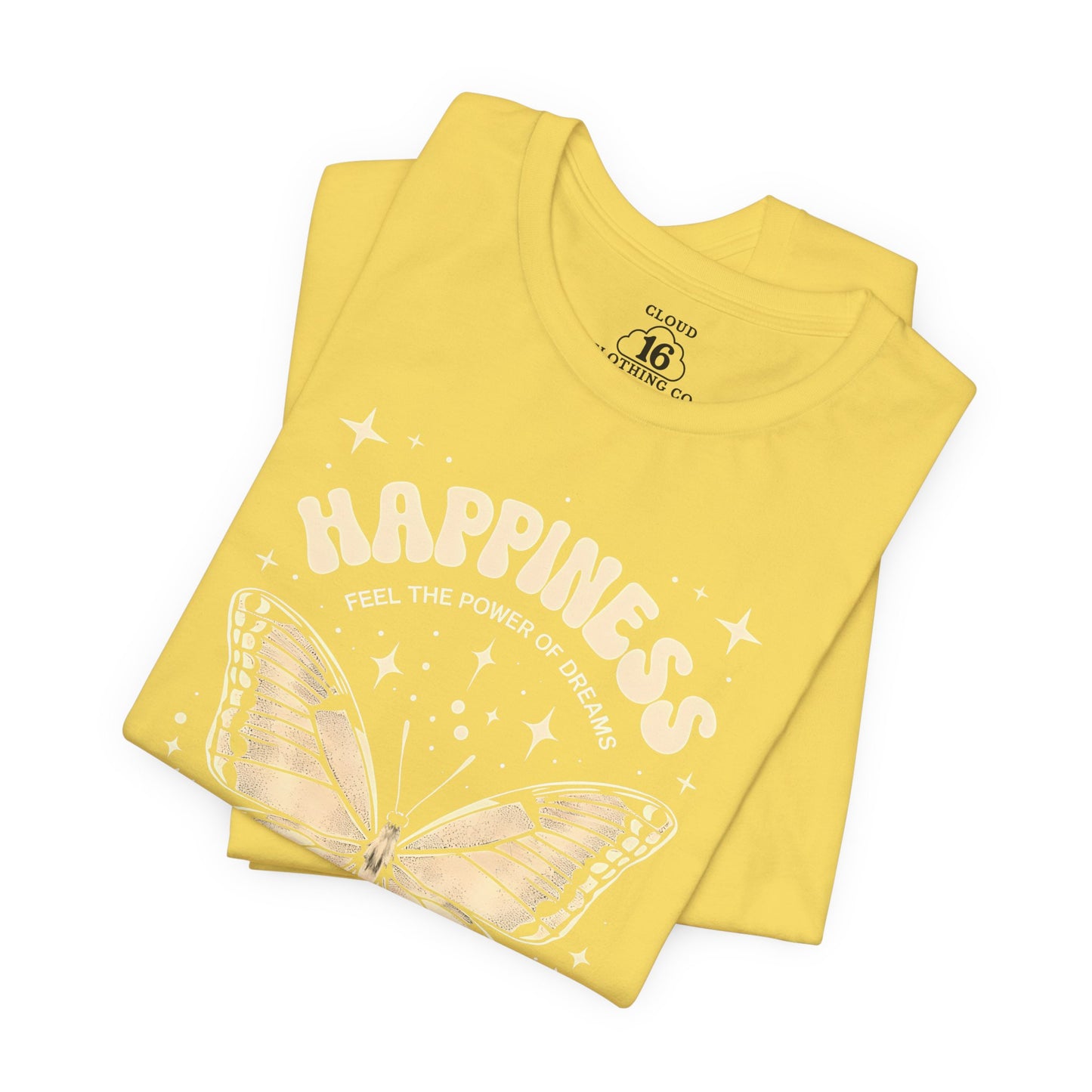 Happiness Butterfly Tee - Womens Inspirational T-Shirt | Positive Vibes Apparel