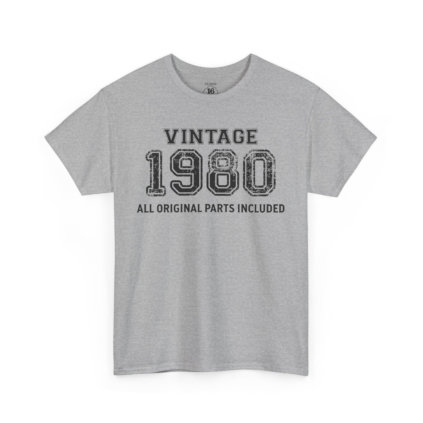 Vintage 1980 Retro T-Shirt - Premium Unisex Cotton Tee