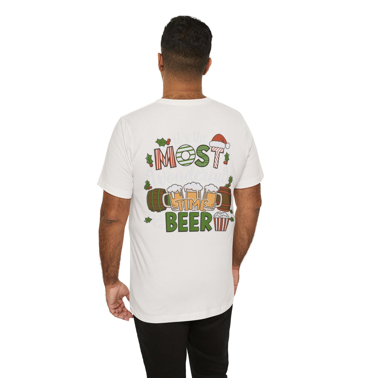 Scrappy Malone's Bar Christmas Tee — "It's the Most Wonderful Time for a Beer"
