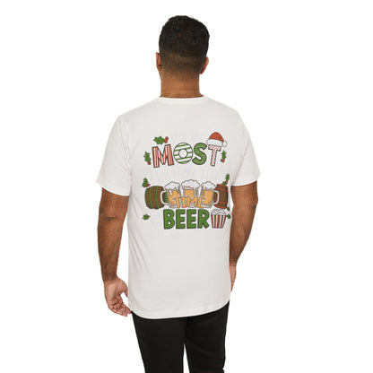 Scrappy Malone's Bar Christmas Tee — "It's the Most Wonderful Time for a Beer"