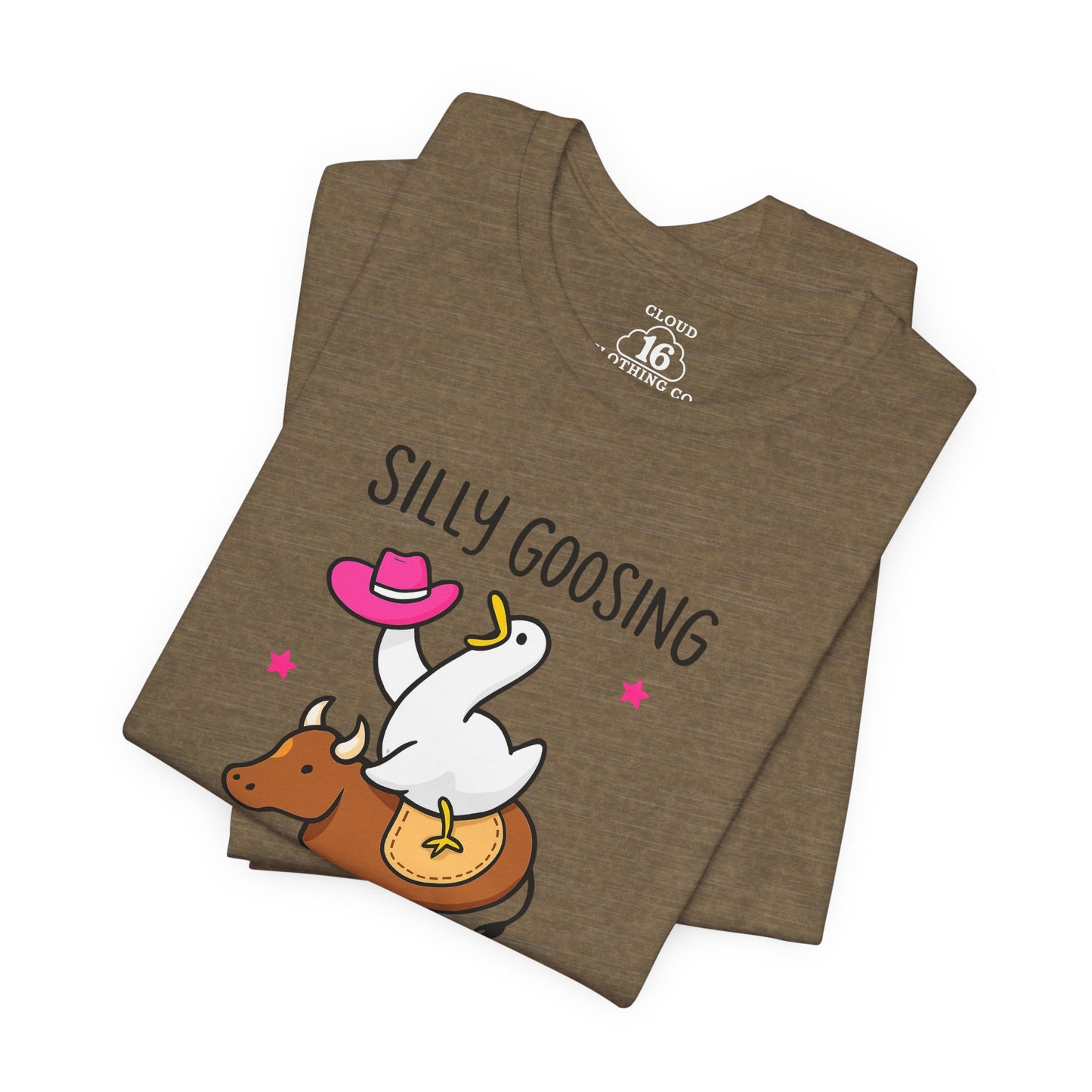 Silly Goosing Women's Tee - Funny Animal Graphic T-Shirt