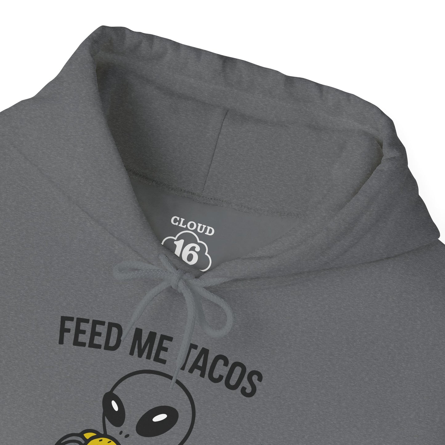 Alien Taco Lover Hoodie - Funny UFO Foodie Sweatshirt for Men & Women