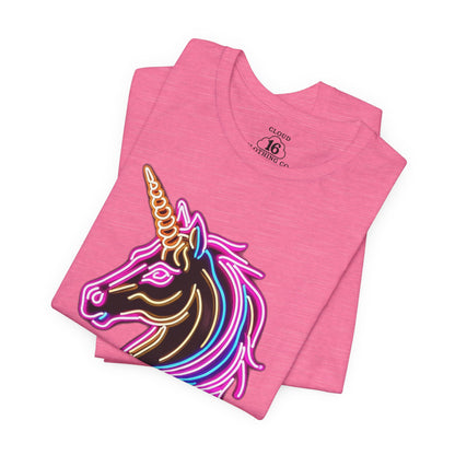 Unicorn Neon Graphic T-Shirt - Magical Tee for Festival & Everyday Wear