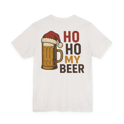 Scrappy Malone's Bar Christmas Tee — "Ho Ho My Beer" Beer Lover T-Shirt