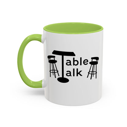 Table Talk Mug — Coffee Cup with Logo &  Match Card
