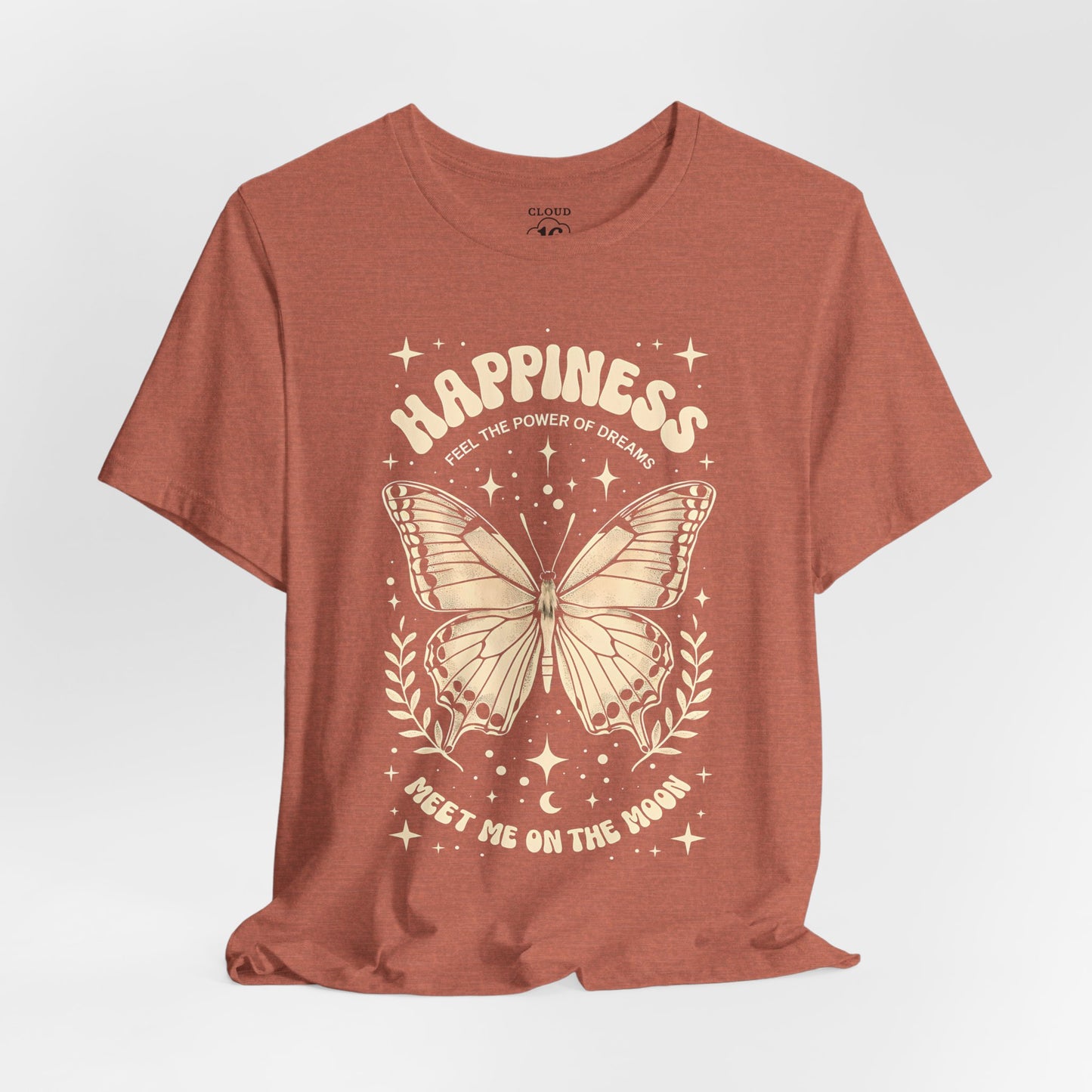 Happiness Butterfly Tee - Womens Inspirational T-Shirt | Positive Vibes Apparel