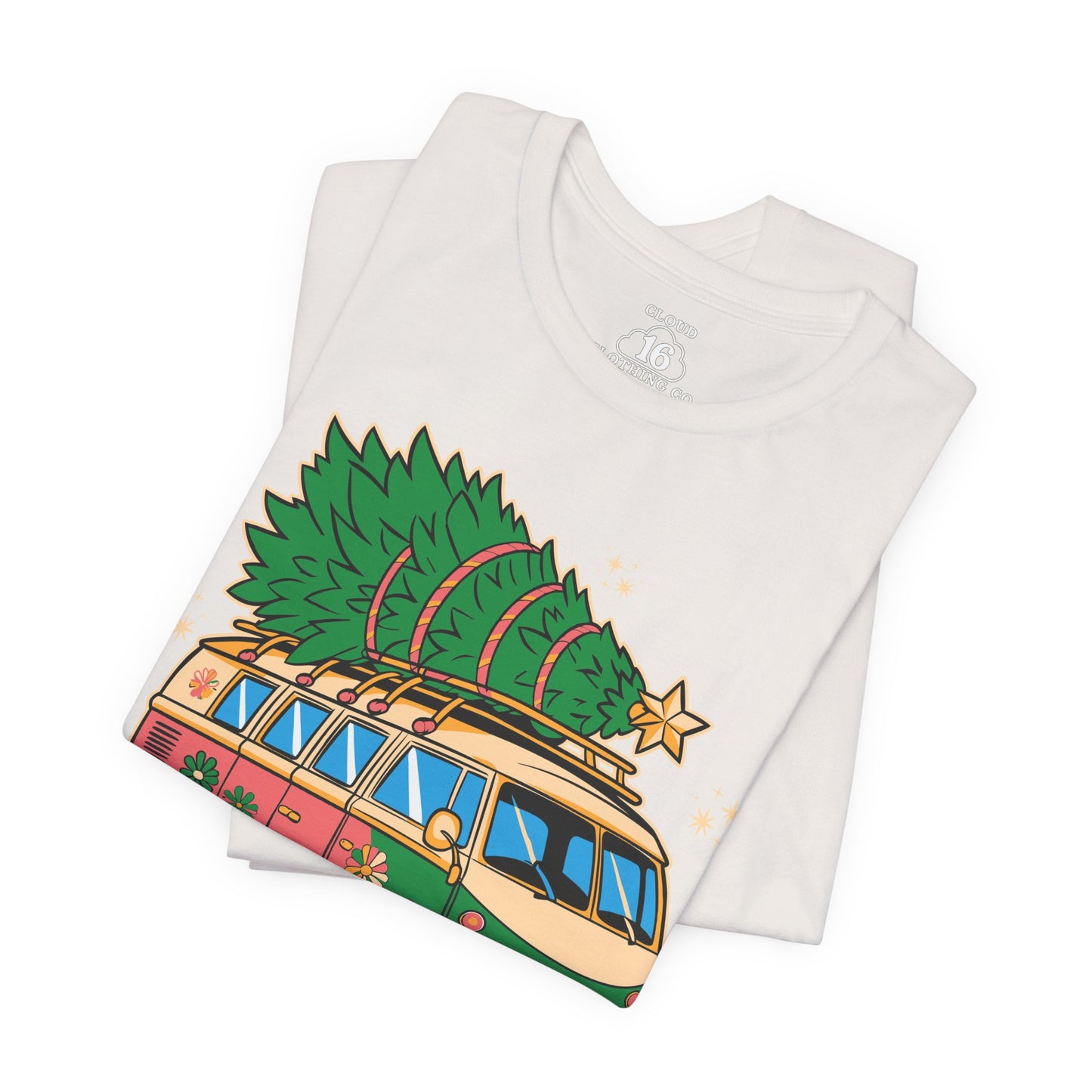 Have a Groovy Christmas - Vintage Van with Tree Shirt