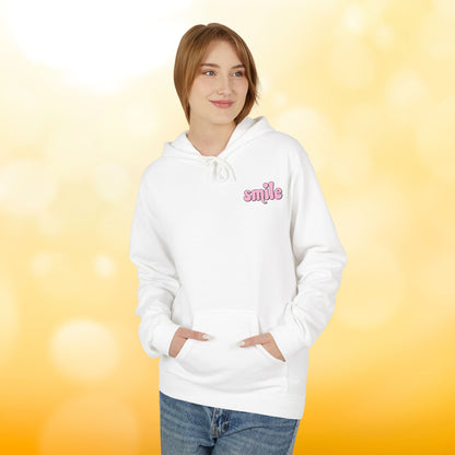 Smiley Flower Hoodie - Womens Fleece Hoodie
