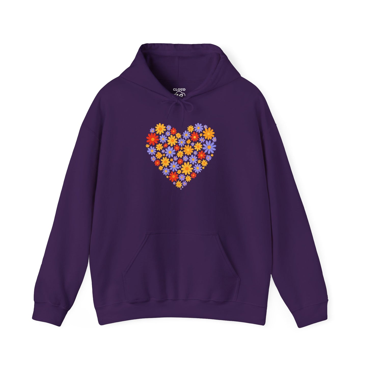 Floral Heart Hoodie - Female Cozy Hoodie | Perfect Gift for Any Occasion