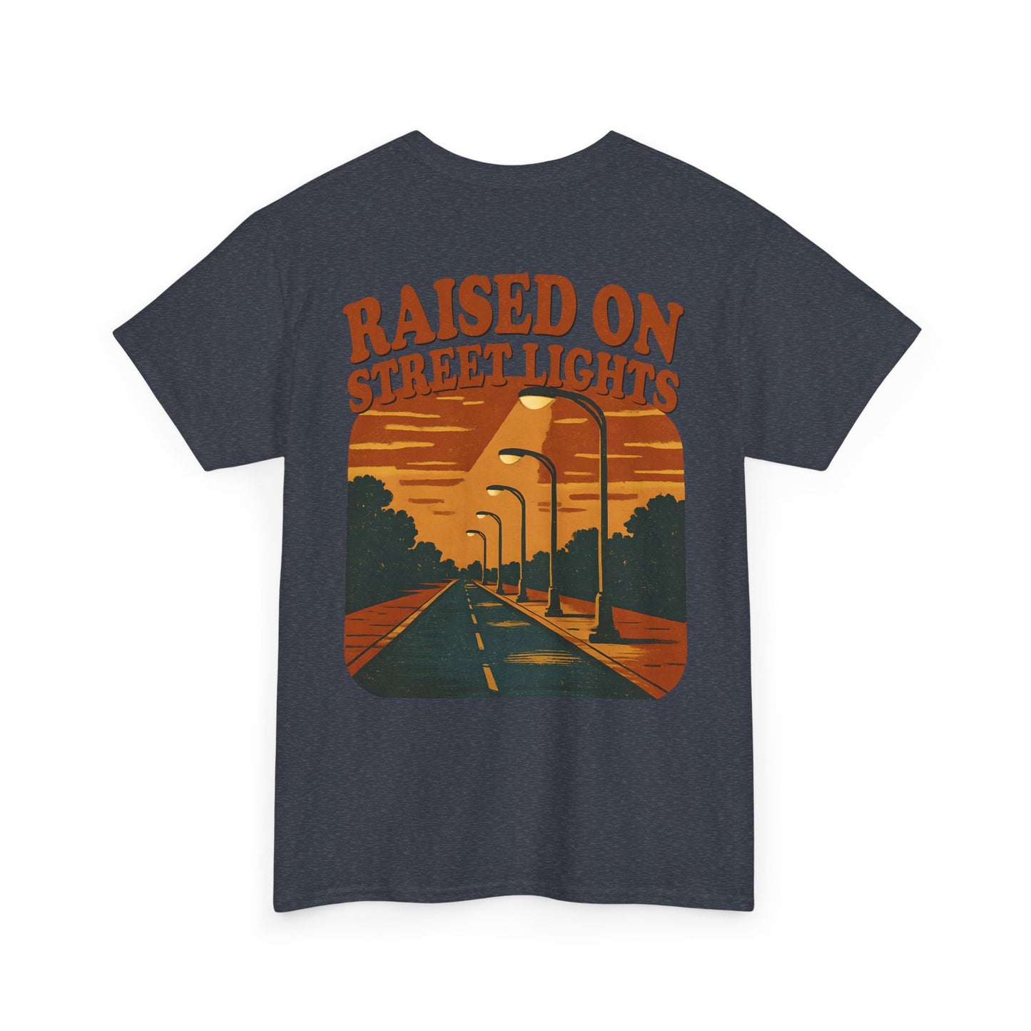 Retro Street Lights T-Shirt - Vintage Urban Streetwear - Unisex Heavy Cotton Tee