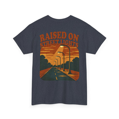 Retro Street Lights T-Shirt - Vintage Urban Streetwear - Unisex Heavy Cotton Tee