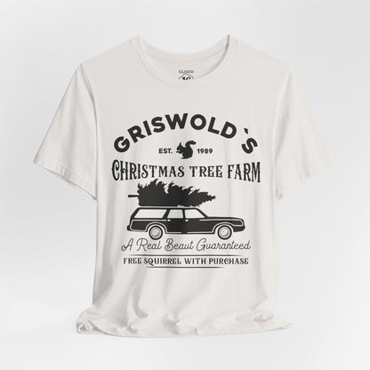 Griswold Christmas Tree Farm Vintage T-Shirt - Funny Holiday Graphic Tee