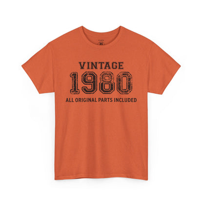 Vintage 1980 Retro T-Shirt - Premium Unisex Cotton Tee