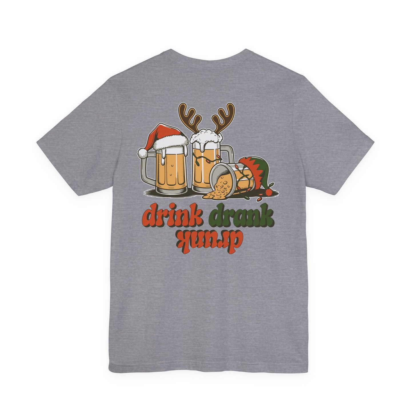 Scrappy Malone's Bar Christmas Tee — "Drink, Drank, Drunk" Holiday Shirt