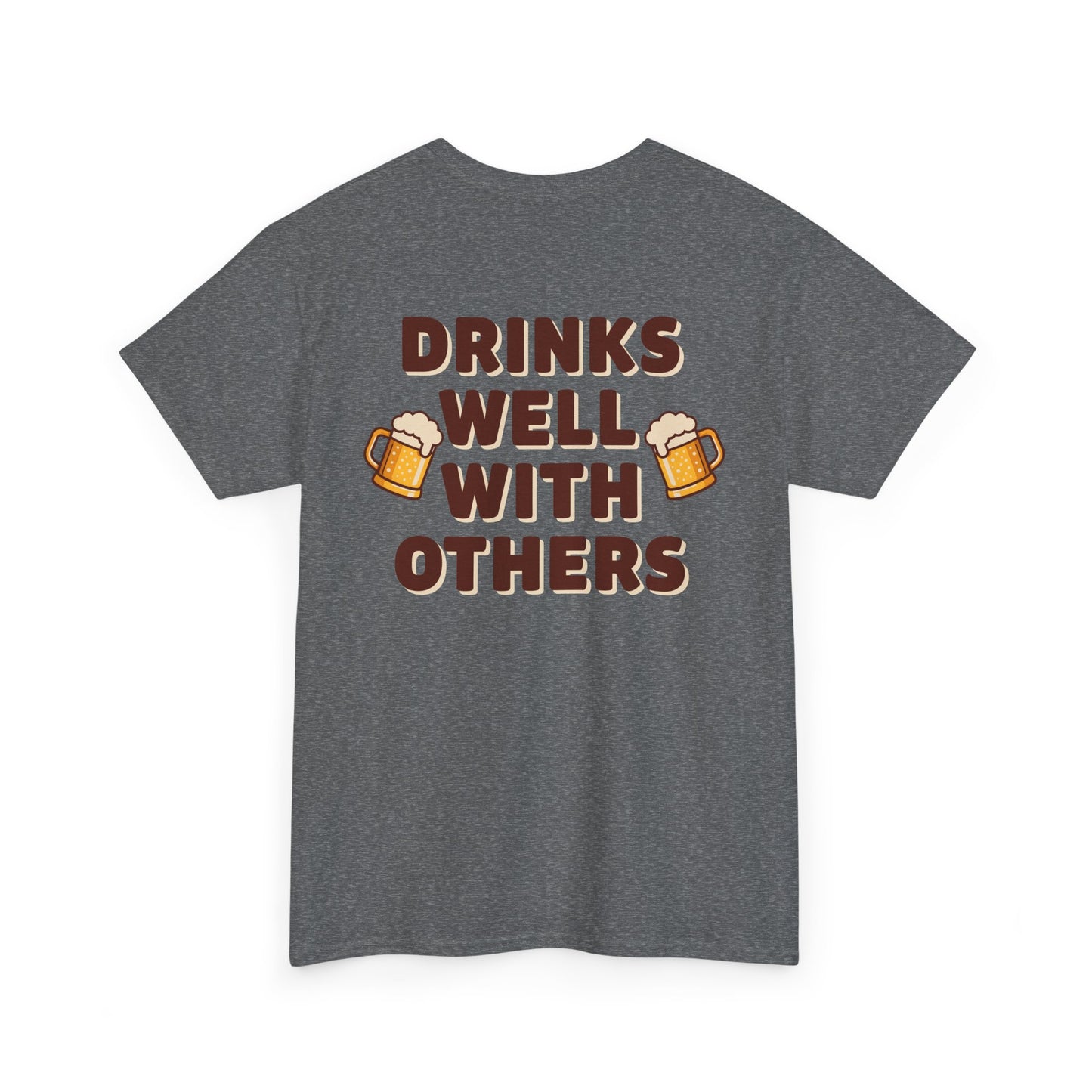 Scrappy Malone's Drinks Well With Others - Funny Drinking T-Shirt for Beer Lovers