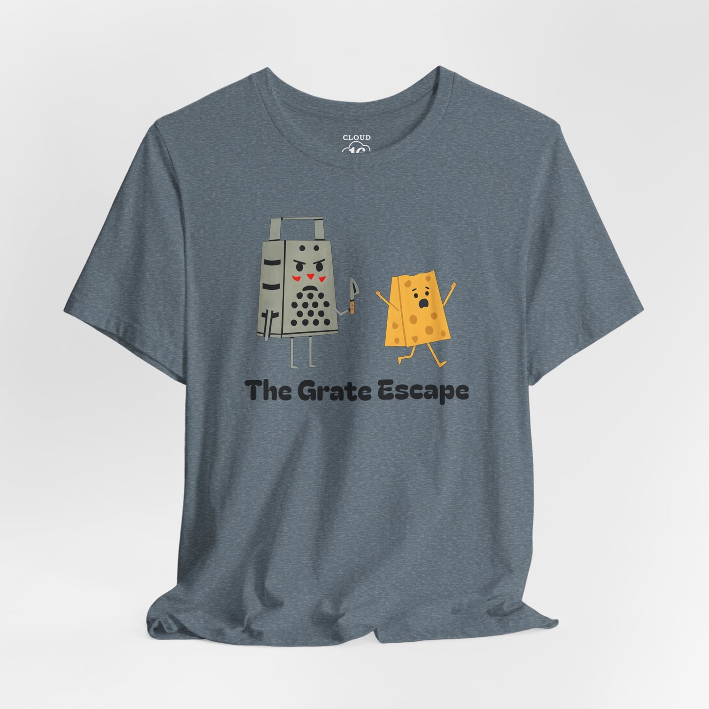 The Grate Escape - Funny Cheese Pun T-Shirt for Food Lovers
