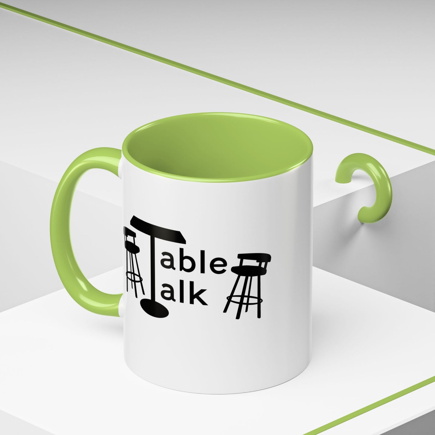 Table Talk Mug — Coffee Cup with Logo &  Match Card